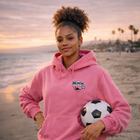 BEACH FC HOT PINK HOODIE