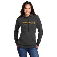 Ladies Core Fleece Pullover Hooded Sweatshirt with Text Logo