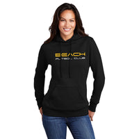 Ladies Core Fleece Pullover Hooded Sweatshirt with Text Logo